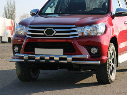 Front protection ST015 (stainless steel) for Toyota Hilux 2015↗ - Reelken Auto