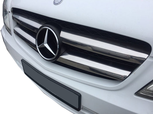 Pads on the grill 2010-2015 (stainless) for Mercedes Vito W639 2004-2014 - image 2