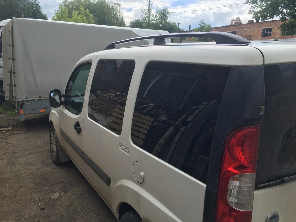 Black Roof Rails for Fiat Doblo I 2001-2005 - image 4