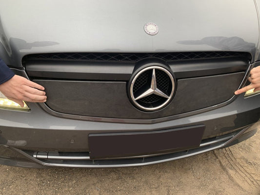 Winter cover on the grille V1 (2010-2015) for Mercedes Vito W639 2004-2014 - image 2