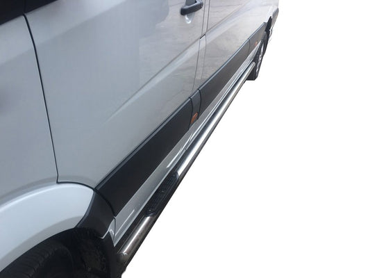The side tube (2 PCs., stainless.) for Mercedes Sprinter W907/W910 2018↗ - image 1