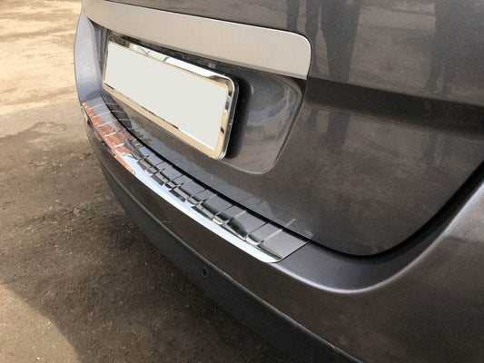 Rear bumper cover Carmos (Grand, stainless) for Renault Scenic/Grand 2009-2016 - Reelken Auto