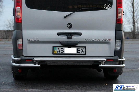 Rear protection AK-Special (stainless steel) for Nissan Primastar 2002-2014 - Reelken Auto