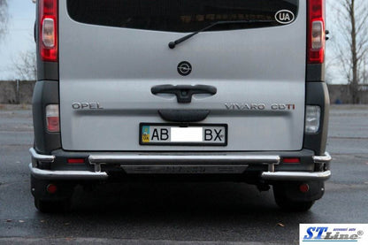 Rear protection AK-Special (stainless steel) for Opel Vivaro 2001-2015 - Reelken Auto