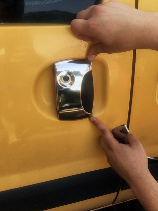 Pads on the handles (stainless steel.) for Renault Kangoo 1998-2008 - image 2
