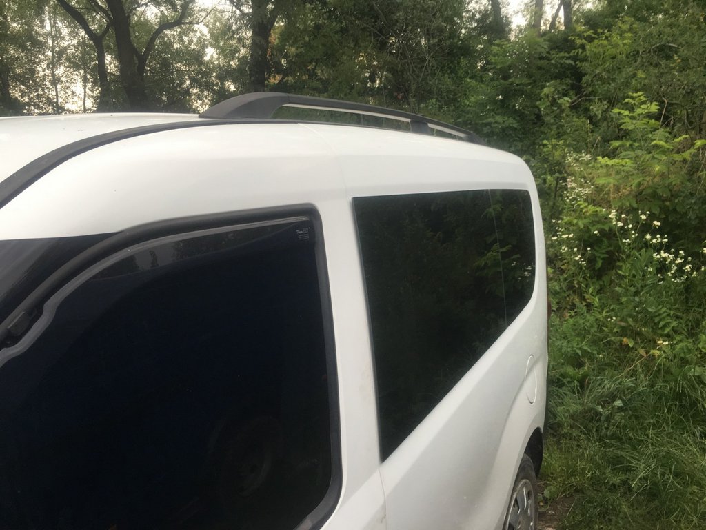 Black roof rails for Fiat Doblo II 2010-2022 - image 9