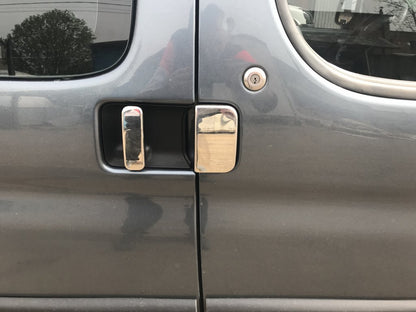 Pads on the handles (stainless steel.) for Peugeot Partner 1996-2008 - image 1