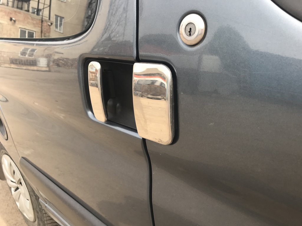 Chrome Door Handle Covers (Stainless Steel) for Citroen Berlingo 1996-2008 - image 6