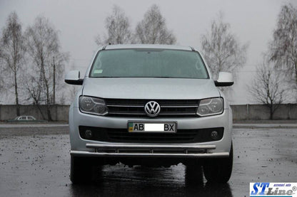 Front protection ST018-2 (stainless) for Volkswagen Amarok 2010-2022 - Reelken Auto