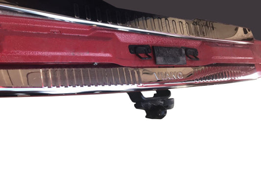 Rear bumper with a bend (Omsa, stainless steel) for Mercedes Viano 2004-2014 - image 1