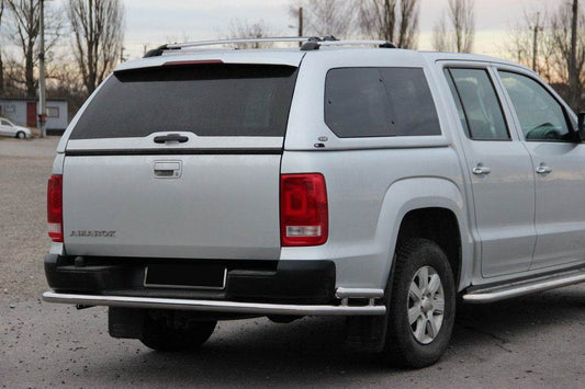 Back protection AK005-2 (2 PCs, stainless steel) for Volkswagen Amarok 2010-2022 - Reelken Auto