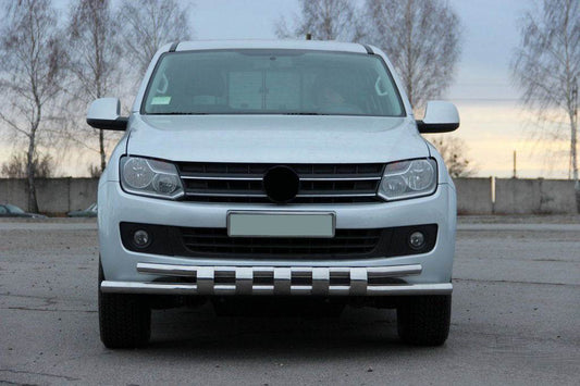Front protection ST015 (stainless) for Volkswagen Amarok 2010-2022 - Reelken Auto