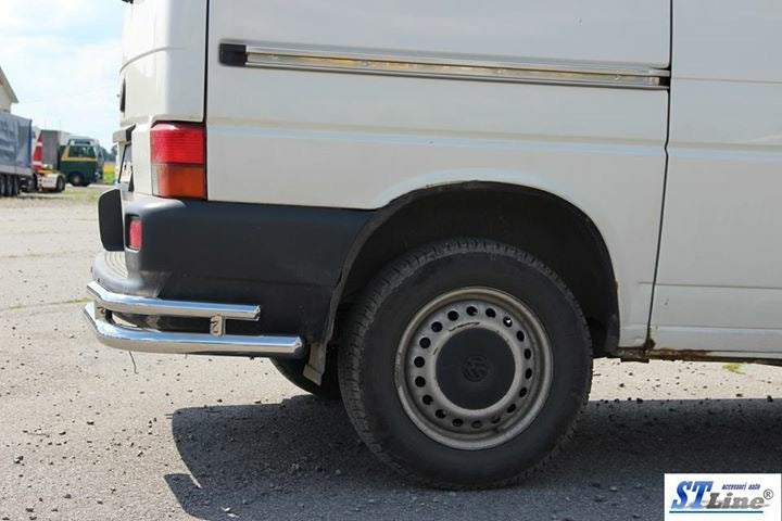 Rear double corner bars AK003-Double (2 pcs, stainless steel) for Volkswagen T4 Caravelle/Multivan 1990-2003 - image 2