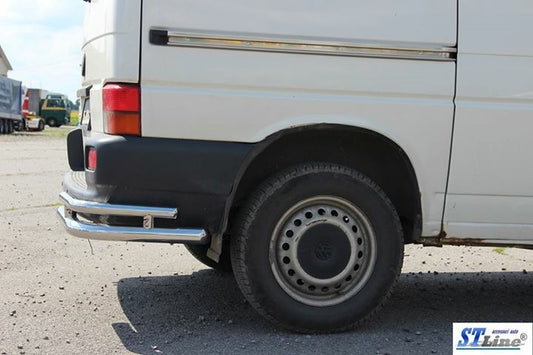 Rear double corner bars AK003-Double (2 pcs, stainless steel) for Volkswagen T4 Transporter 1990-2003 - image 2