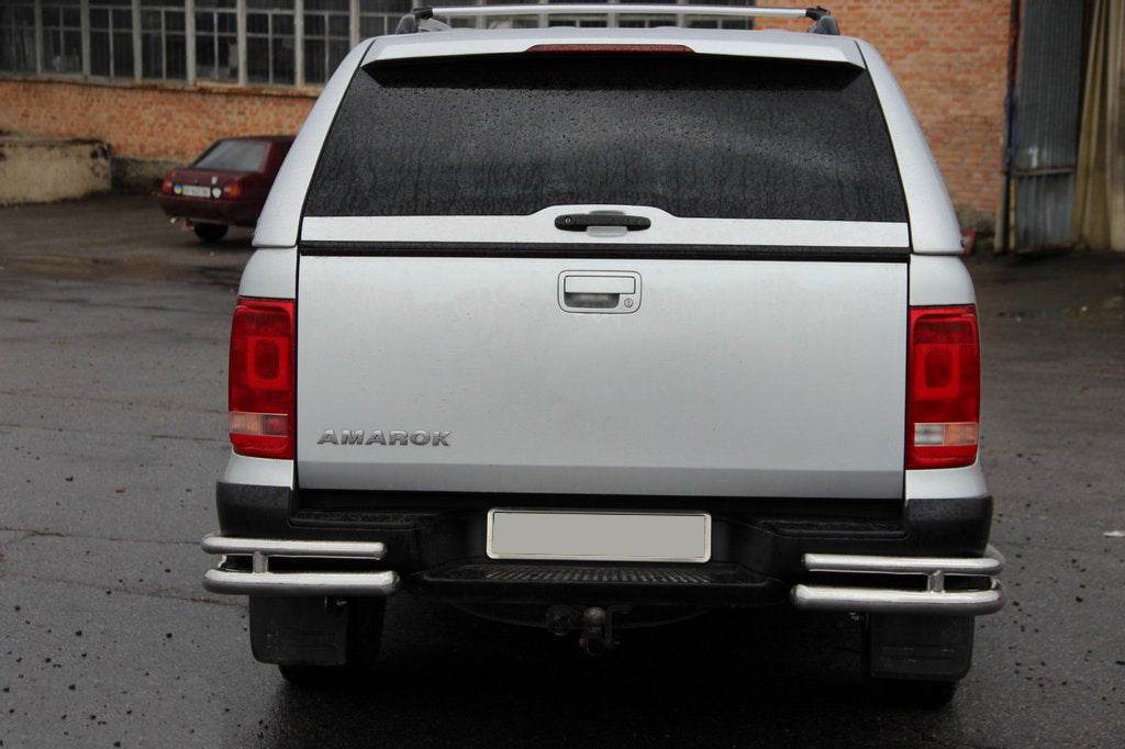 The rear corners of the AK003-Double (2 pieces, stainless steel) for Volkswagen Amarok 2010-2022 - Reelken Auto