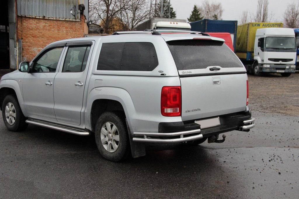 The rear corners of the AK003-Double (2 pieces, stainless steel) for Volkswagen Amarok 2010-2022 - Reelken Auto