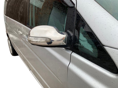 Mirror Covers Stainless Steel (2004-2010, Viano, 2 pcs) for Mercedes Viano 2004-2014 - image 1