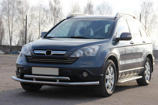 Front protection ST018 (stainless) for Honda CRV 2007-2011 - Reelken Auto