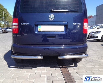 Rear corners AK003 (2 PCs, stainless steel) for Volkswagen Caddy 2004-2010 - Reelken Auto