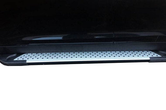 Side sills Allmond Grey (2 EA., alum.) for Kia Sportage 2010-2015 - Reelken Auto