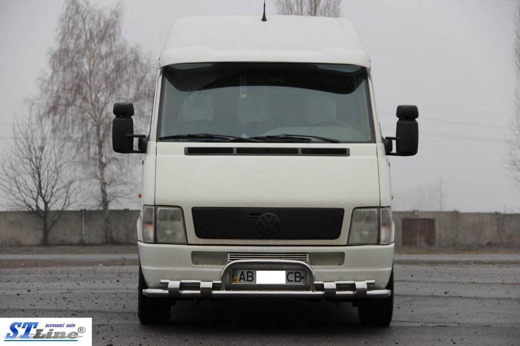 Front protection ST020 (stainless) for Volkswagen LT 1995-2006 - Reelken Auto