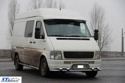 Front protection ST020 (stainless) for Volkswagen LT 1995-2006 - Reelken Auto