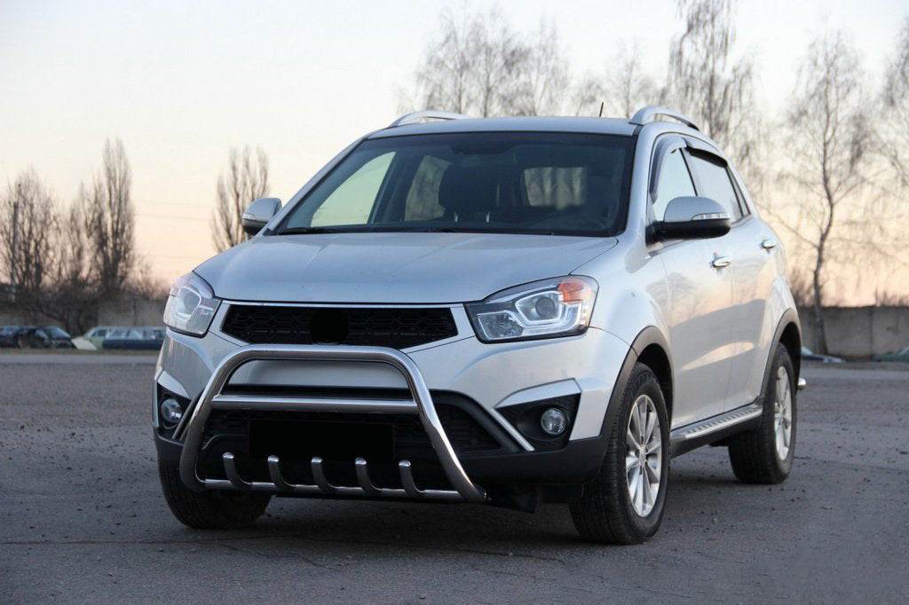 The WT003 bumper guard (stainless) for SsangYong Korando 2010-2019 - Reelken Auto