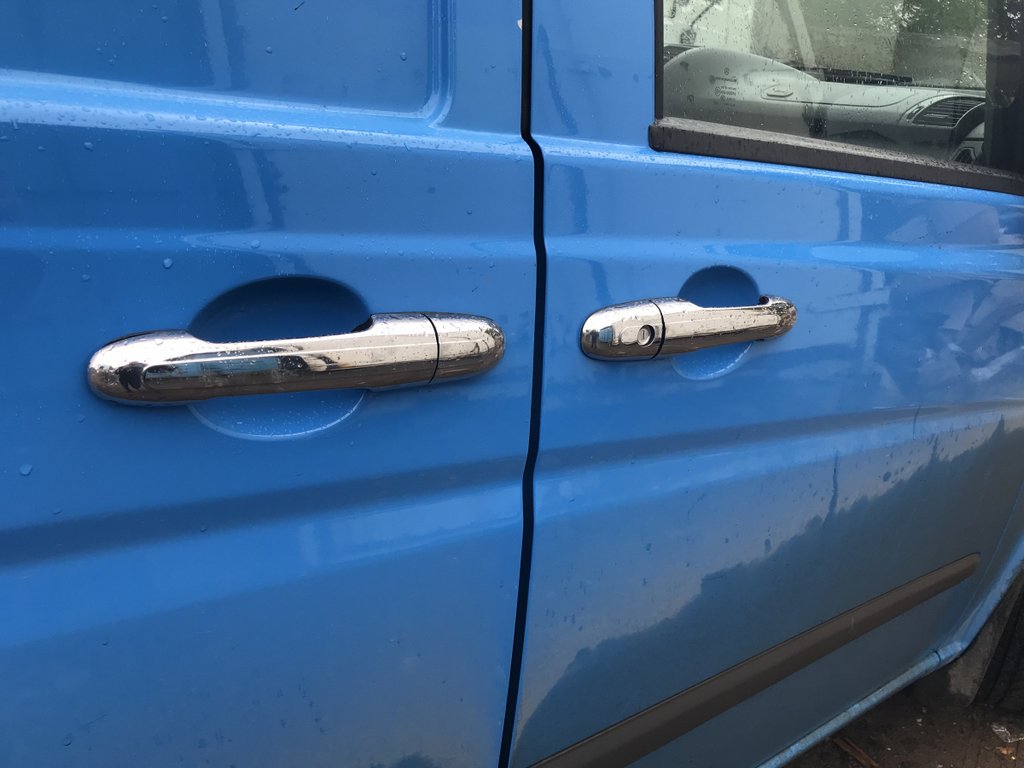 Pads on the handles (stainless) for Mercedes Vito W639 2004-2014 - image 4