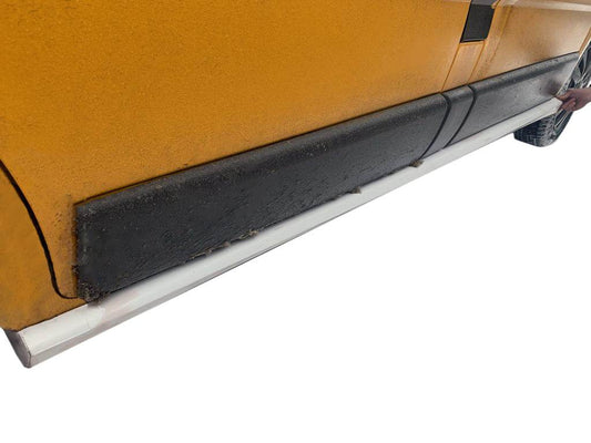 Side plastic sills (short base, 2 pcs, for painting) for Nissan Primastar 2002-2014 - Reelken Auto