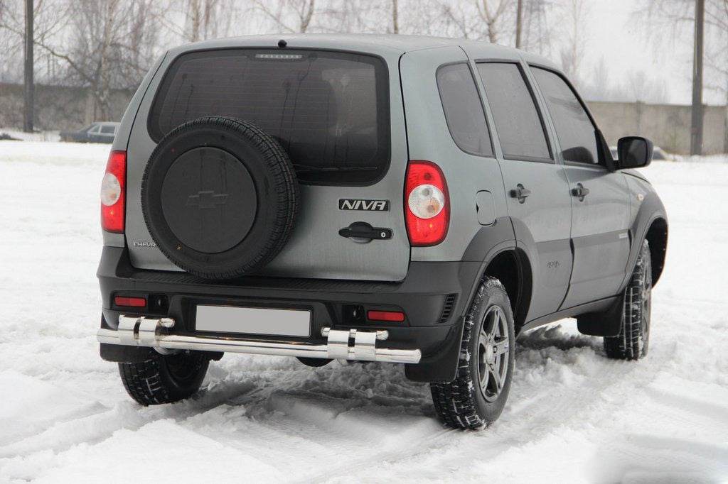 Back arc AK015 (stainless) for Chevrolet Niva - Reelken Auto