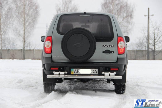 Back arc AK015 (stainless) for Chevrolet Niva - Reelken Auto