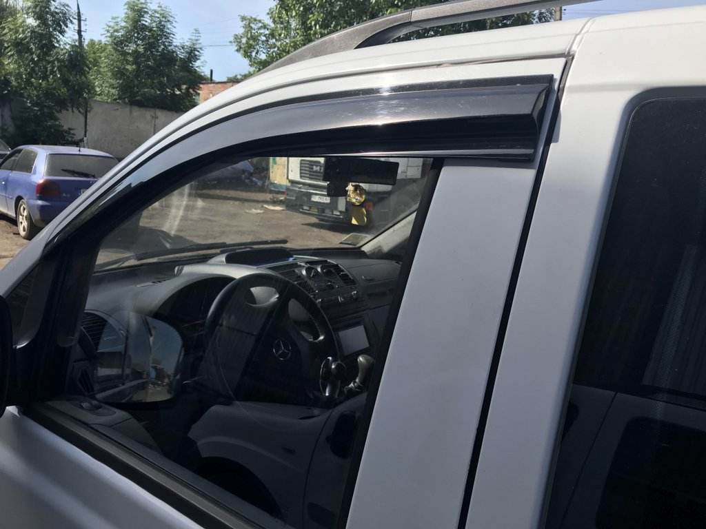 Windbreakers (2 pcs, Sunplex Sport) for Mercedes Vito / V-class W447 2014↗ year - Reelken Auto