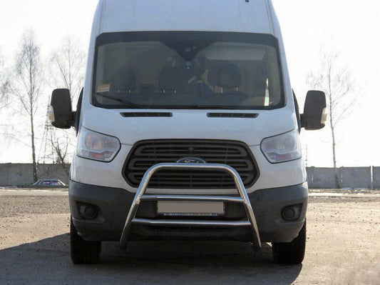 The WT022 bumper guard (stainless) for Ford Transit 2014↗ - Reelken Auto