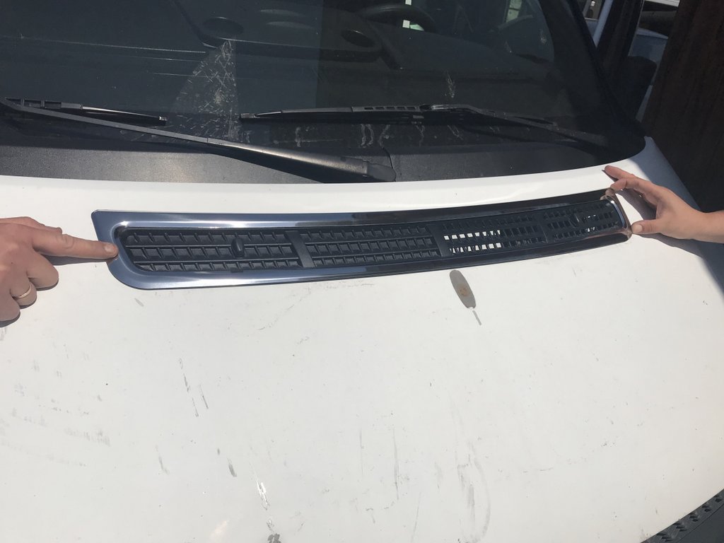 Chrome Hood Trim (Stainless Steel) for Ford Transit 2000-2014 - image 1