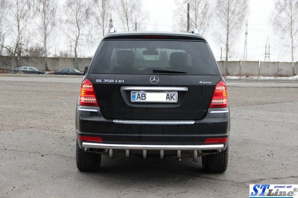 Back arc AK-style (stainless) for Mercedes GL class X164 - Reelken Auto