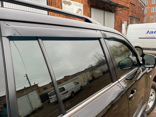 Window Deflectors 8cm (4 pcs, HIC) for Toyota Land Cruiser 200 2007-2021 - image 2