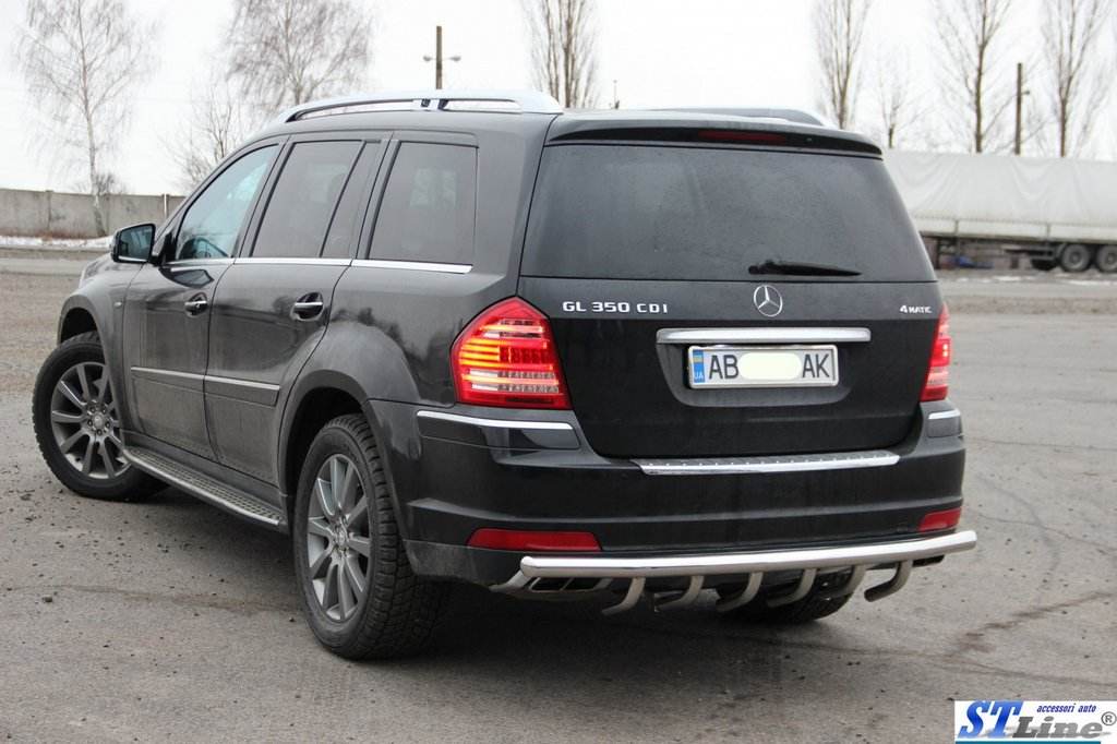 Back arc AK-style (stainless) for Mercedes GL class X164 - Reelken Auto