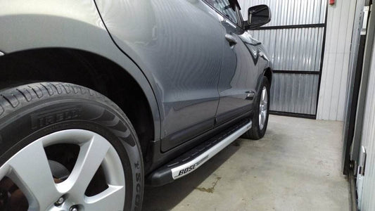 Side area Fullmond (2 pcs, alum.) for Hyundai Santa Fe 2 2006-2012 - Reelken Auto