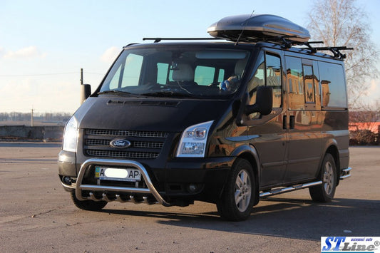 Bull Bar WT003 (2006-2014, Stainless Steel) for Ford Transit 2000-2014 - image 2