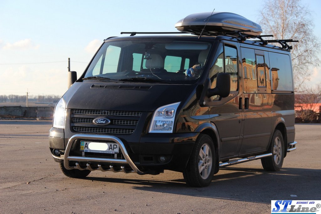 Bull Bar WT003 (2006-2014, Stainless Steel) for Ford Transit 2000-2014 - image 2