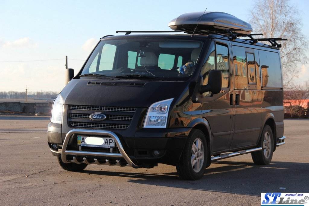 Kengurâtnik WT003 (2006-2014, stainless.) for Ford Transit 2000-2014 - Reelken Auto