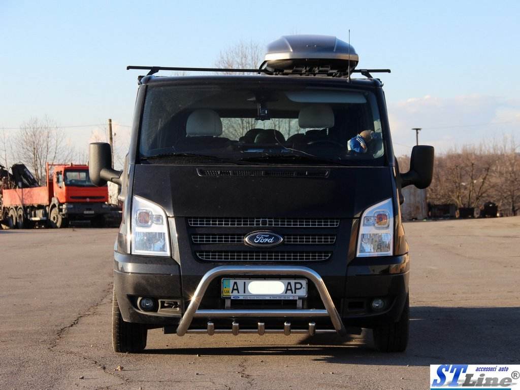 Kengurâtnik WT003 (2006-2014, stainless.) for Ford Transit 2000-2014 - Reelken Auto