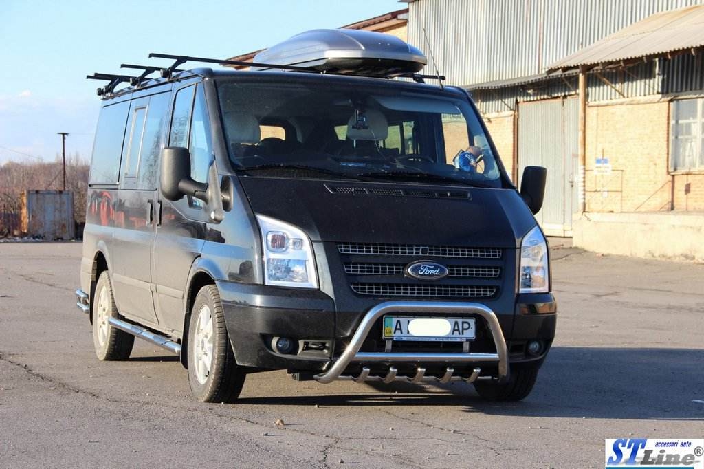 Kengurâtnik WT003 (2006-2014, stainless.) for Ford Transit 2000-2014 - Reelken Auto