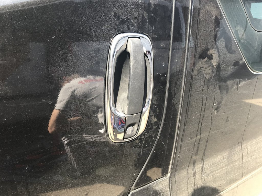 Door handle trims (4 pcs, stainless steel) for Opel Vivaro 2001-2015 - image 4