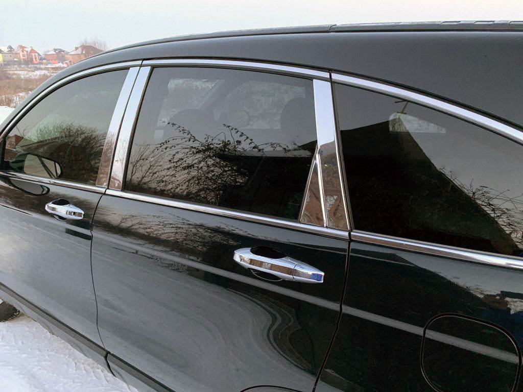 Door jamb molding (8 pcs., stainless steel) for Honda CRV 2007-2011 - Reelken Auto