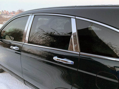 Door jamb molding (8 pcs., stainless steel) for Honda CRV 2007-2011 - Reelken Auto