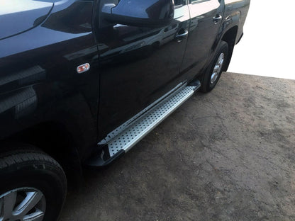 Side Steps Allmond Grey (2 pcs, Aluminum) for Volkswagen Amarok 2010-2022 - image 1