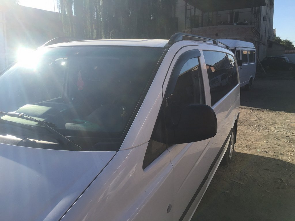 Black Roof Rails Skyport (Solid Metal) for Mercedes Viano 2004-2014 - image 8