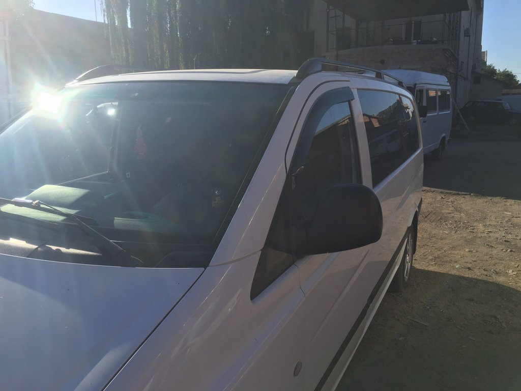 Black Roof Rails Skyport (Solid Metal) for Mercedes Viano 2004-2014 - image 9