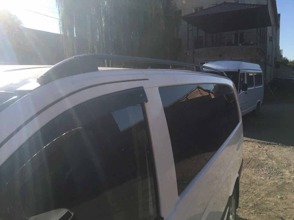 Black Roof Rails Skyport (Solid Metal) for Mercedes Viano 2004-2014 - image 12